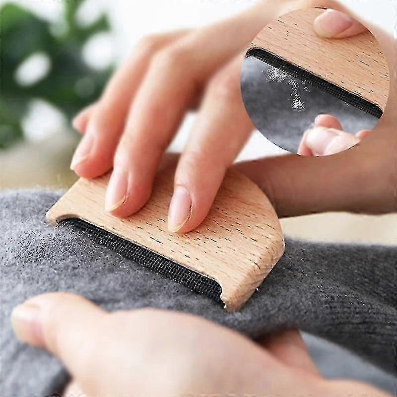 Wooden Epilator Sweater Clothes Shaver Fabric Clothes Sweater Lint Removers Manual Portable Wooden Lint Trimmer Comb Shaver
