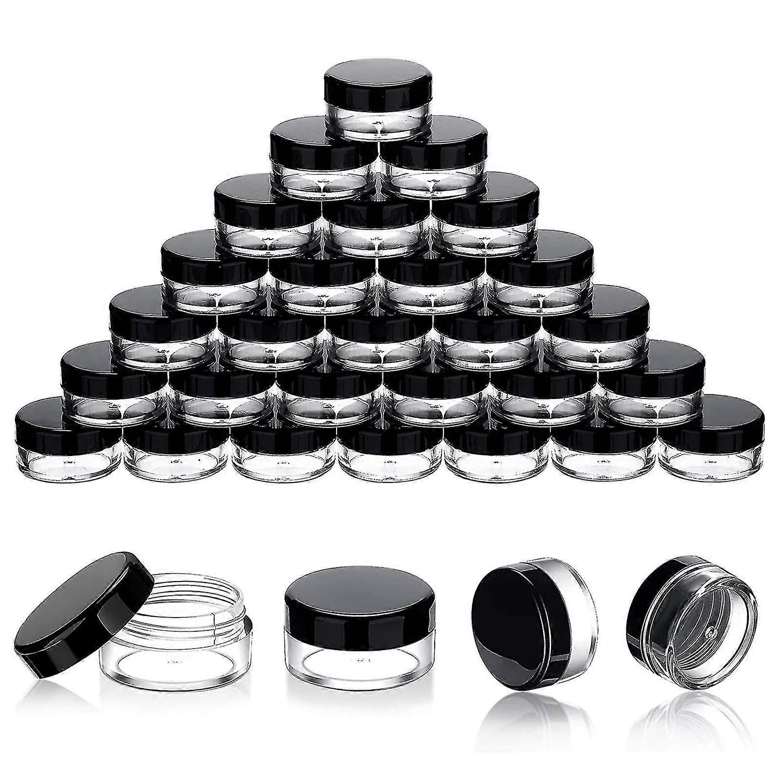 10g Cosmetic Container Set Of 20/50pcs Clear Sample Jar With Lid Tiny Reusable Plastic Cream Lotion