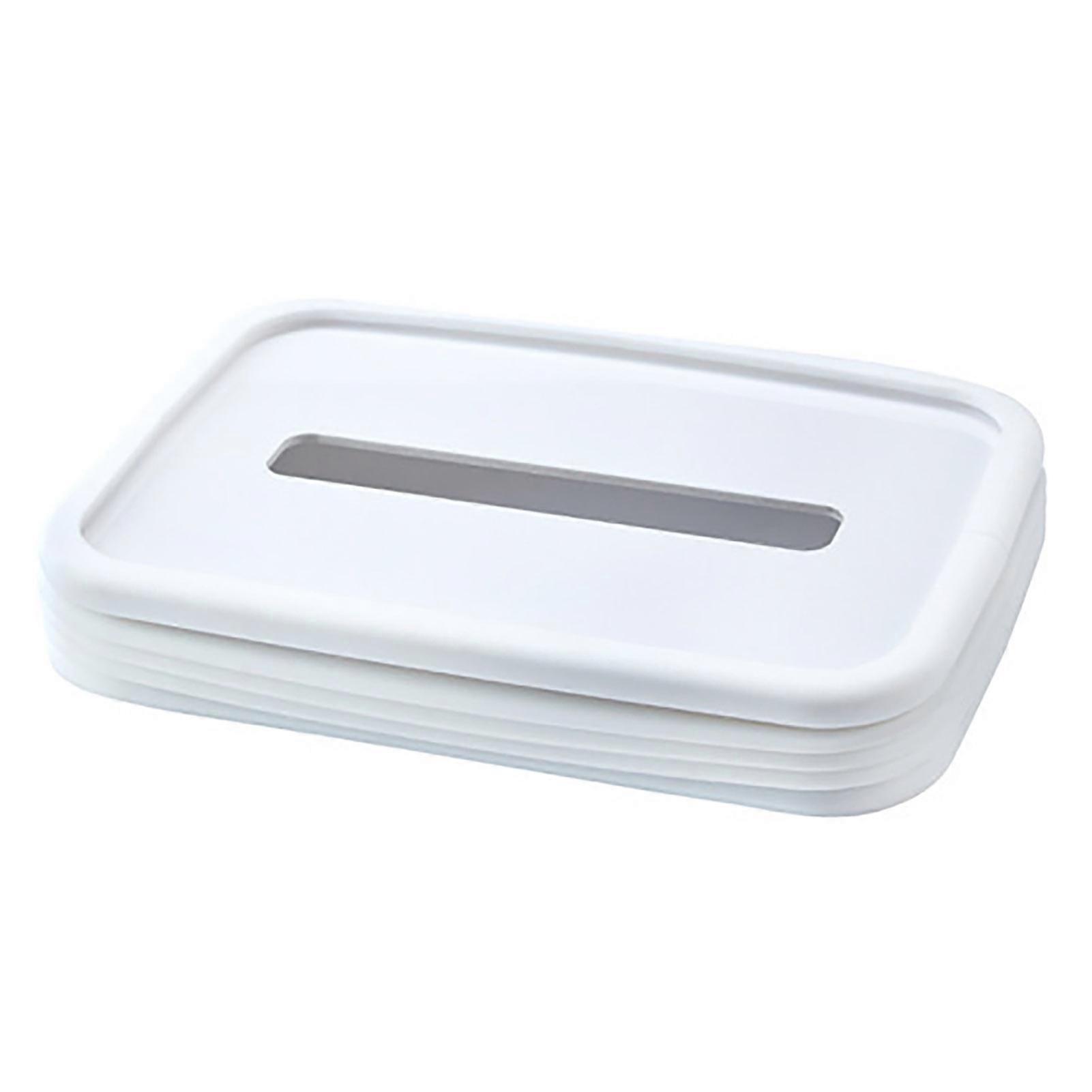 Foldable Tissue Box Elastic Wide Extraction Mouth Automatic Descend Compact Portable Space-saving Car Outdoor Camping Home Tissue Container Jikaixiang