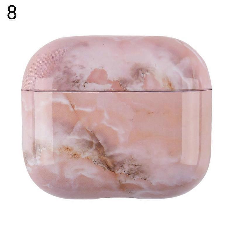 Protective Case Dust-proof Anti-fall Ultra-thin Marble Pattern Bluetooth-compatible Earphone Protective PC Sleeve for AirPods 3 JIKAIX