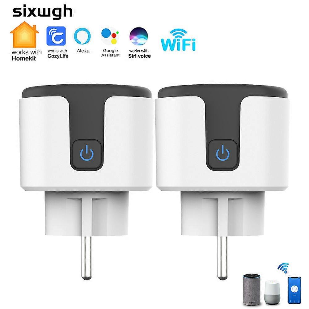 Apple Homekit Smart Socket WiFi EU Plug 16A With Power Monitoring Timer Home Outlet Support Google Alice SmartThings Siri Alexa