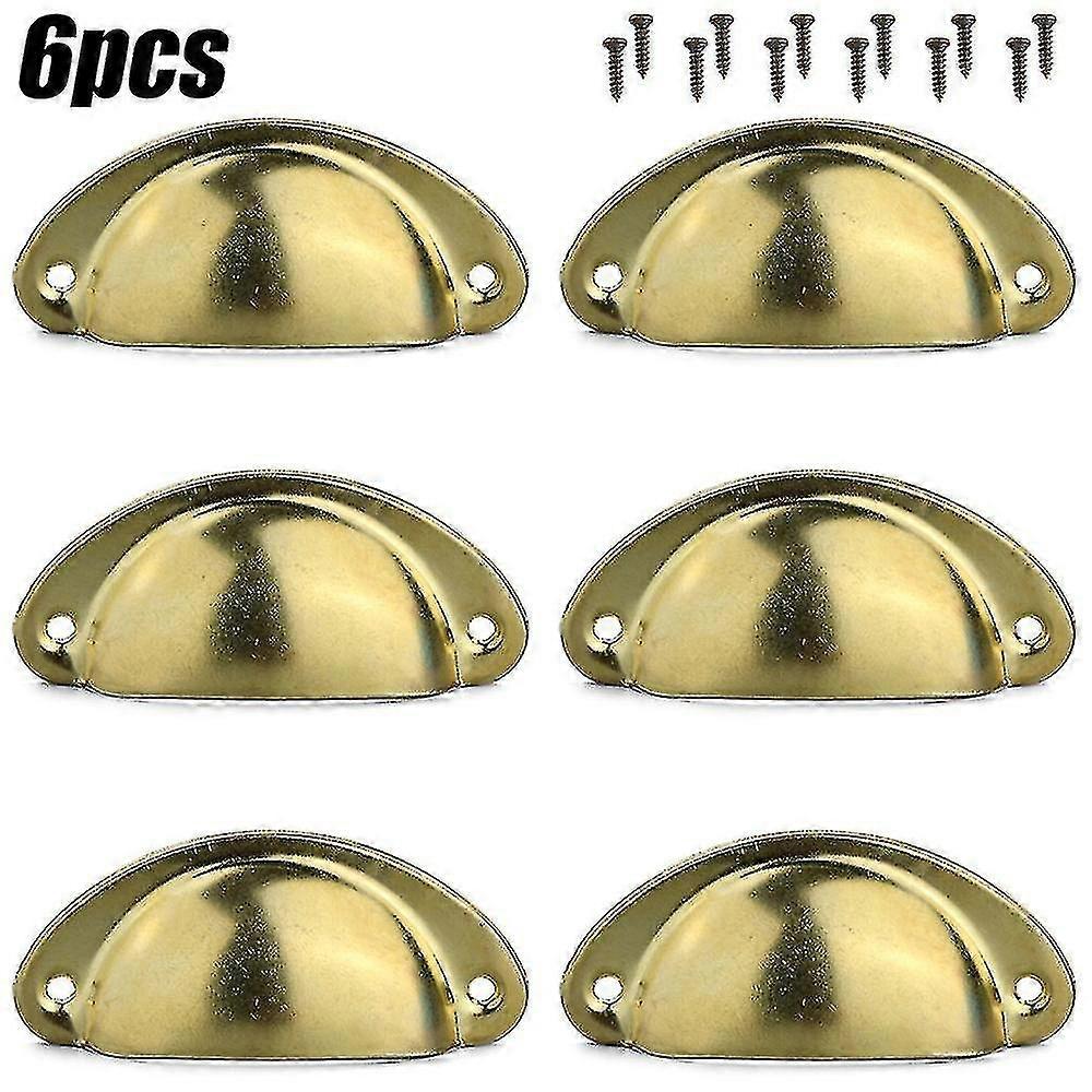 12pcs Cup Handles Shell Pull Kitchen Cupboard Cabinet Door Furniture Drawer Knobs