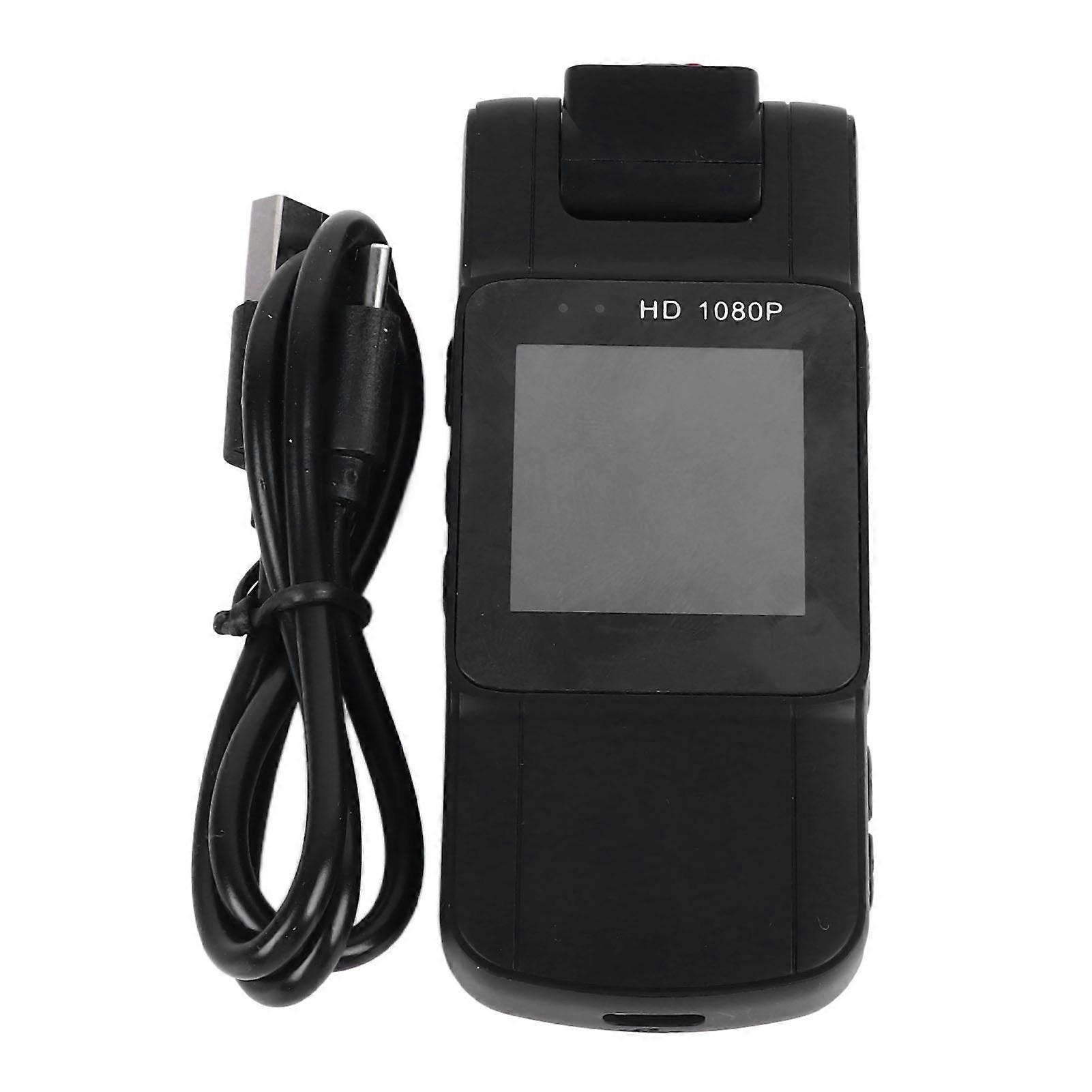 Body Camera 4 Infrared Lights, Portable Pocket Video Recorder for Office, Cycling, Home Security