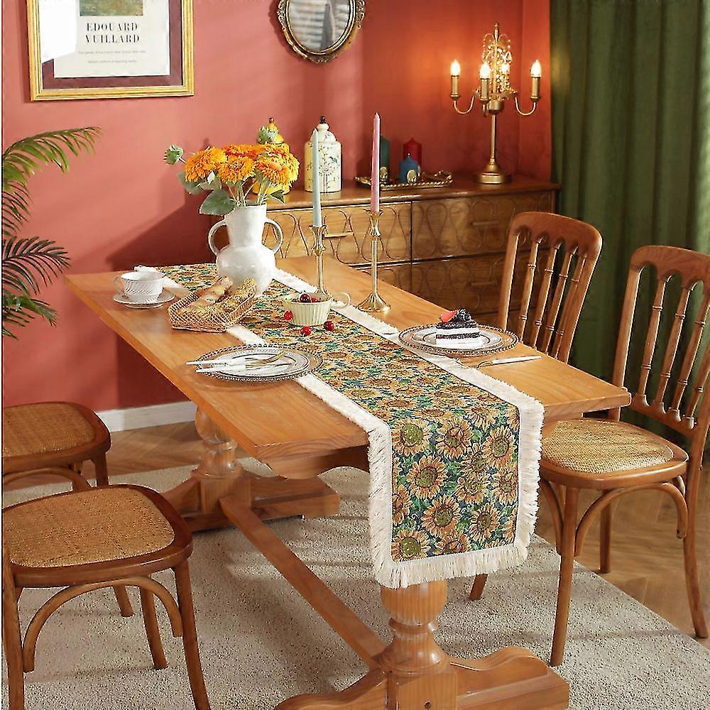 Rectangle Sunflower Tablecloth Waterproof