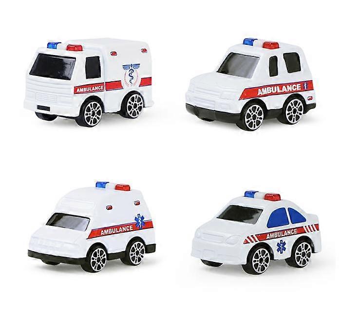 4kpl vedä liukuva seosauto, lasten leluautomalli