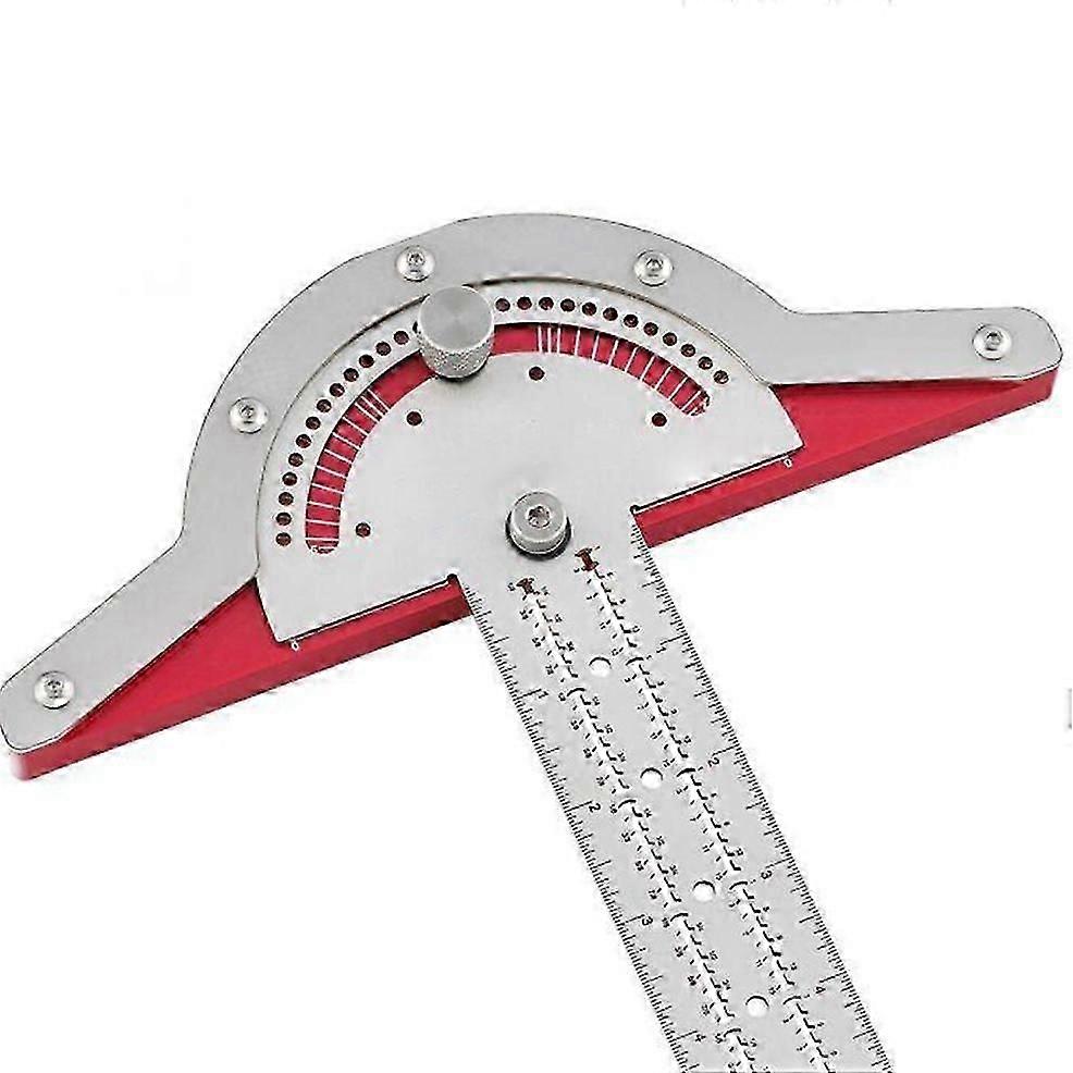 Protractor Angle Detector Woodworking Edge Ruler Multifunctional Angle Measuring Tool