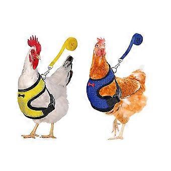 2pcs Chicken Harness And Leash, Modified Adjustable Breathable Harness Specially Designed Walkbee  SZRH A-F