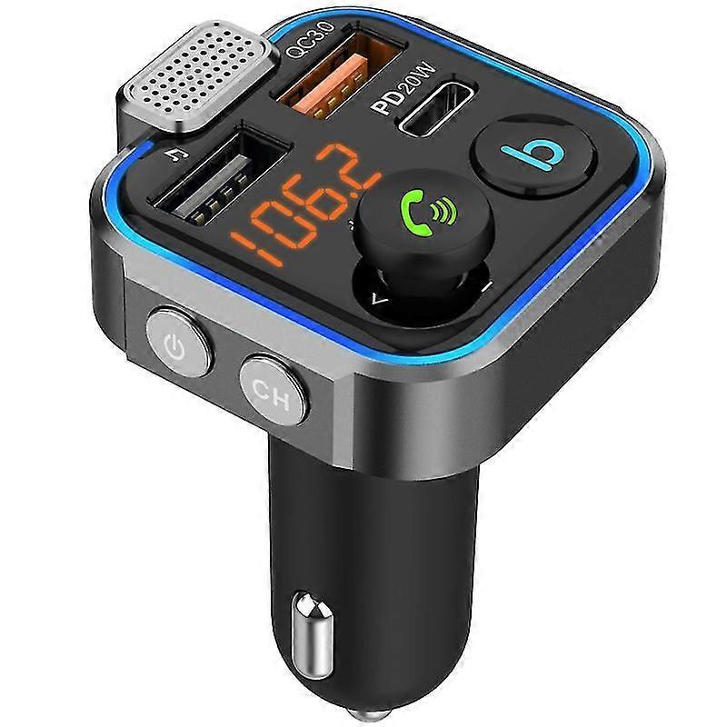 Bluetooth FM transmitter Adapter for QC USB PD radio