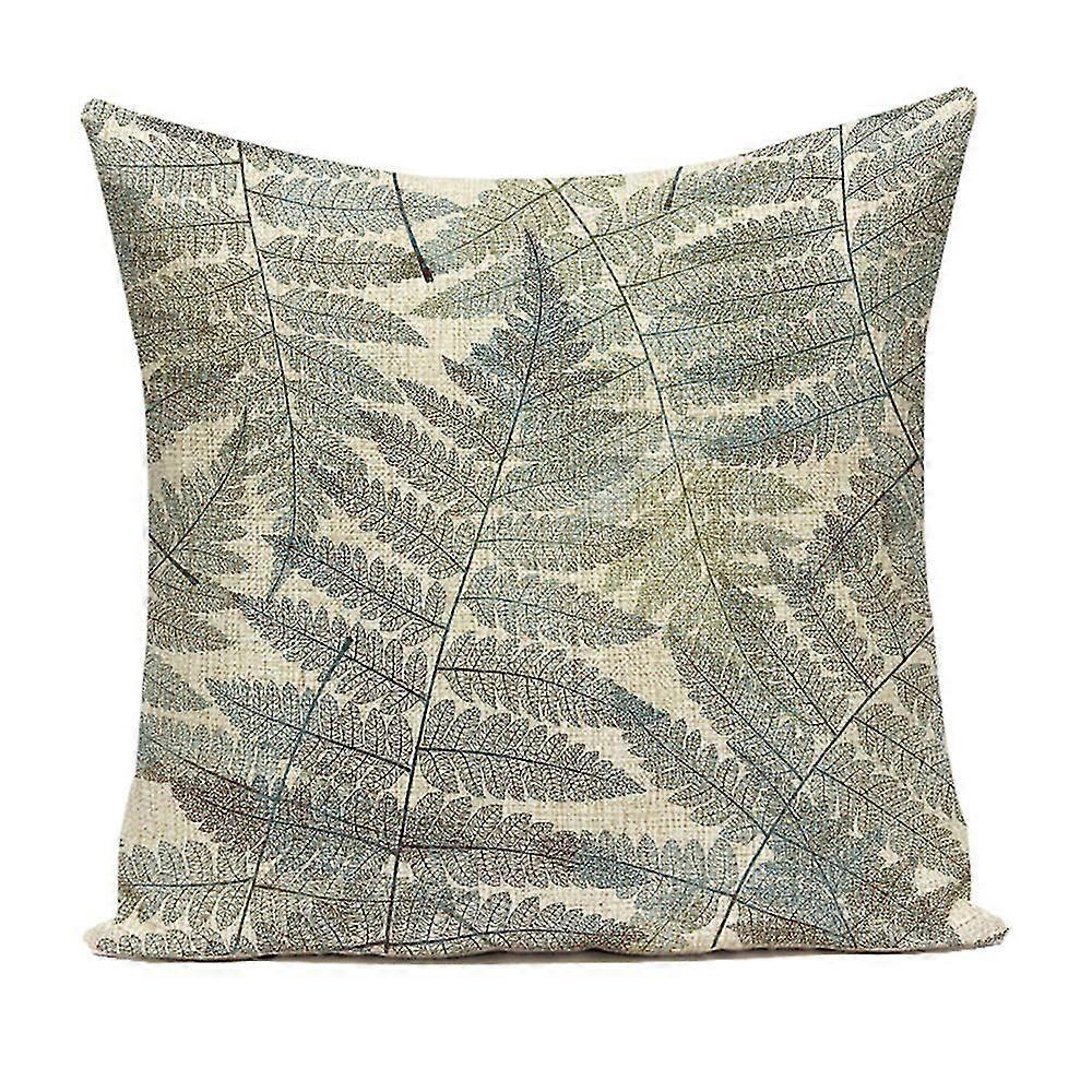 Summer Throw Pillow Covers Decorative Pillow Cases,pattern Of Flowers And Leaves,45*45cm