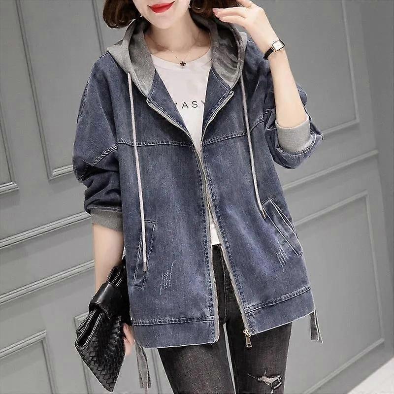 Denim Jacket Women's Spring and Autumn Fashion Spring Korean Version Casual Short Small Baseball Uniform Top Clothes