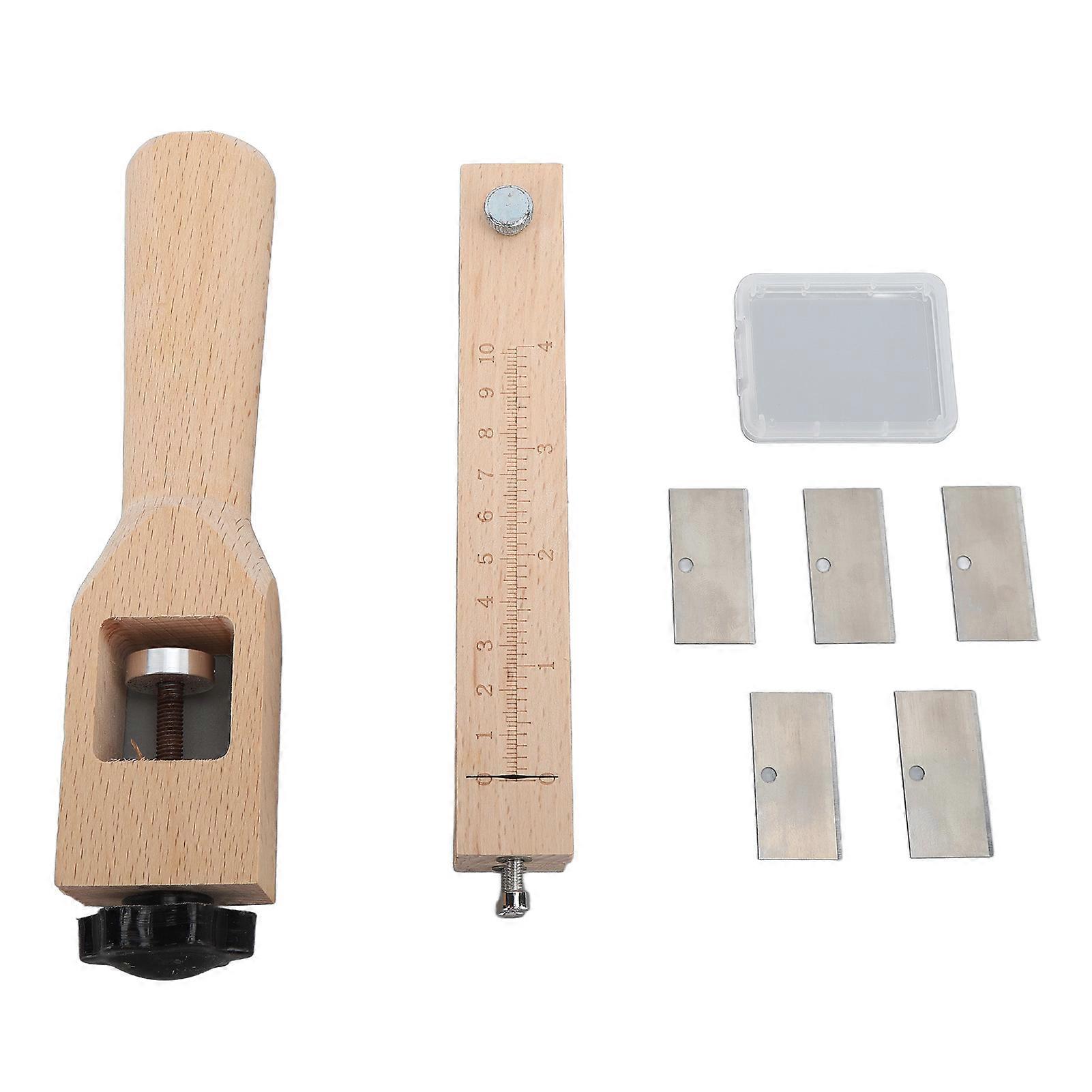 Leather Strap Cutter Adjustable Leather Strip Craft Cutting Tool with Clear Scale for DIY