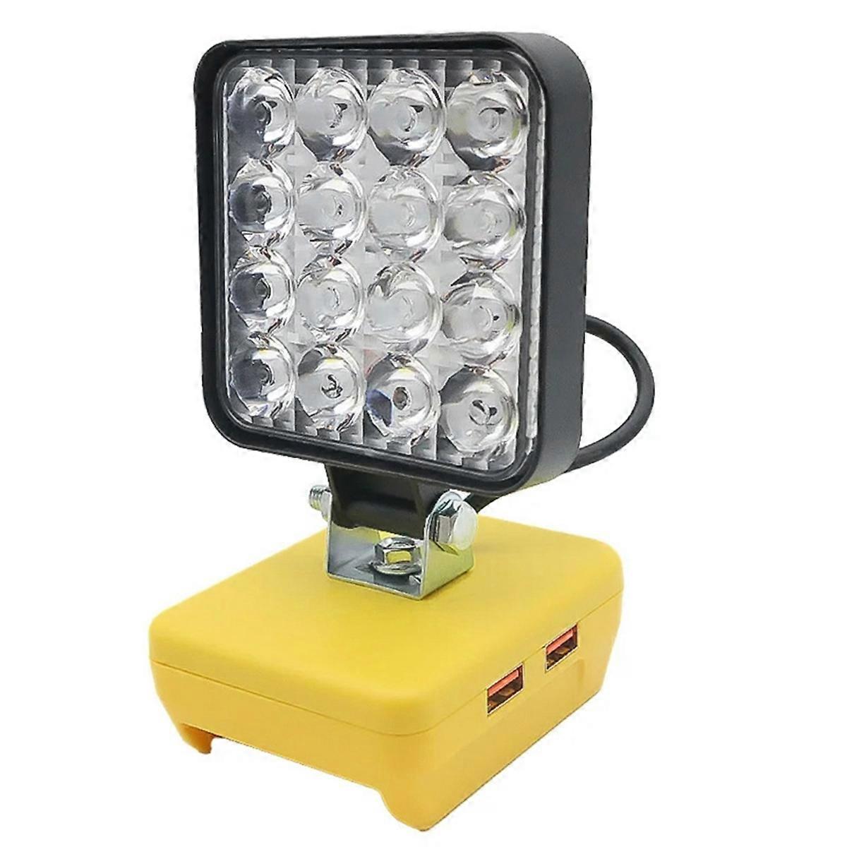 16 LED Work Light Spotlights Outdoor Work Fishing Handheld Emergency Tool Light for 20V Lithium Bat