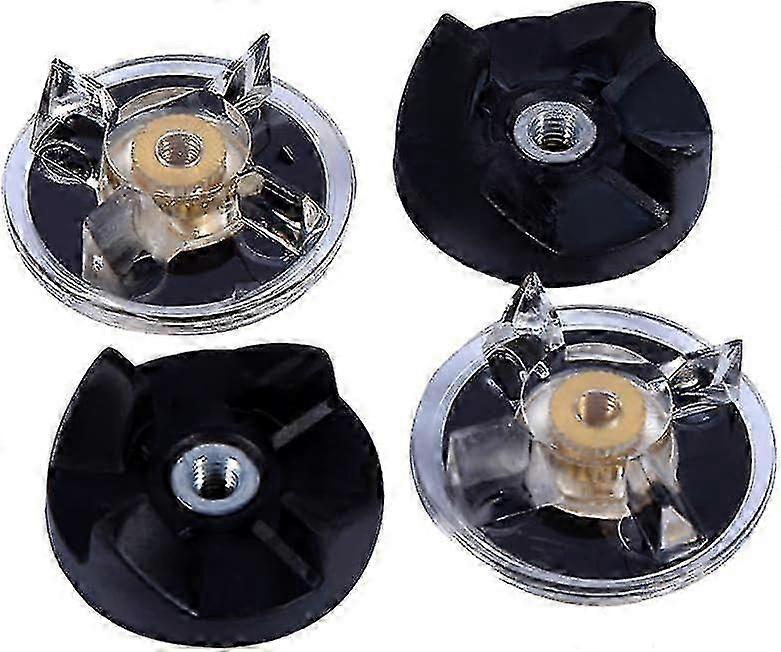 2 Base Gear+2 Rubber Blade Gears Spare Blender Replacement Parts Mixer Accessories, For Magic Bullet 250w Juicer