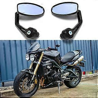 2stk motorcykel bakspejle cncc motorcykel bar ende sort bakspejl til triumph speed triple street 675 1050