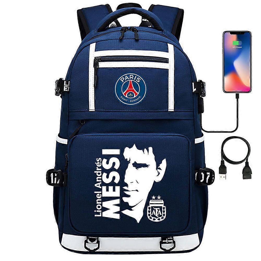 Messi Camouflage Backpack|usb Charging|fits 17" Laptop|waterproof School Bag|multiple Functions For Business & Travel