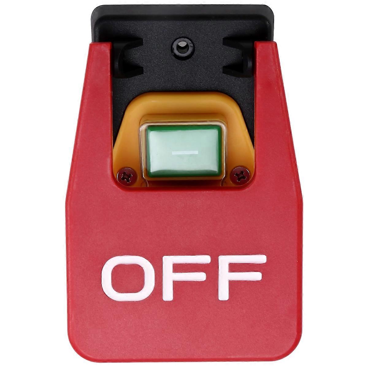 YH02-A 5Pins Electromagnetic Push Button Switches 16A AC250V IP55 Waterproof Machine Garden Tool