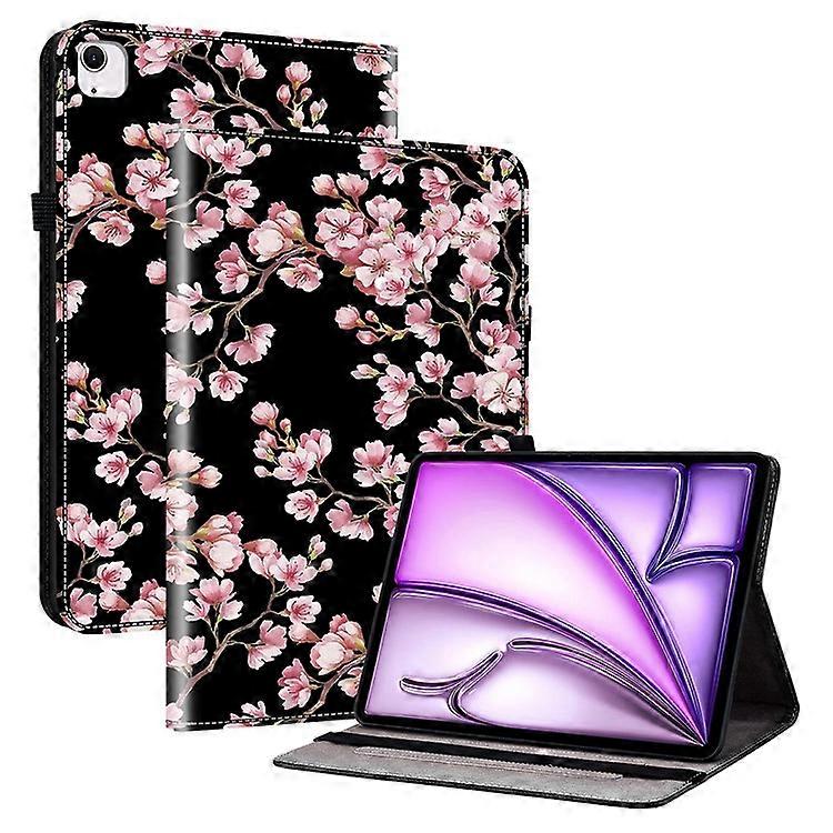 Compatible For iPad Air 11 (2024) Tablet Case Pattern PU Leather Stand Folio Tablet Cover with Card Holder