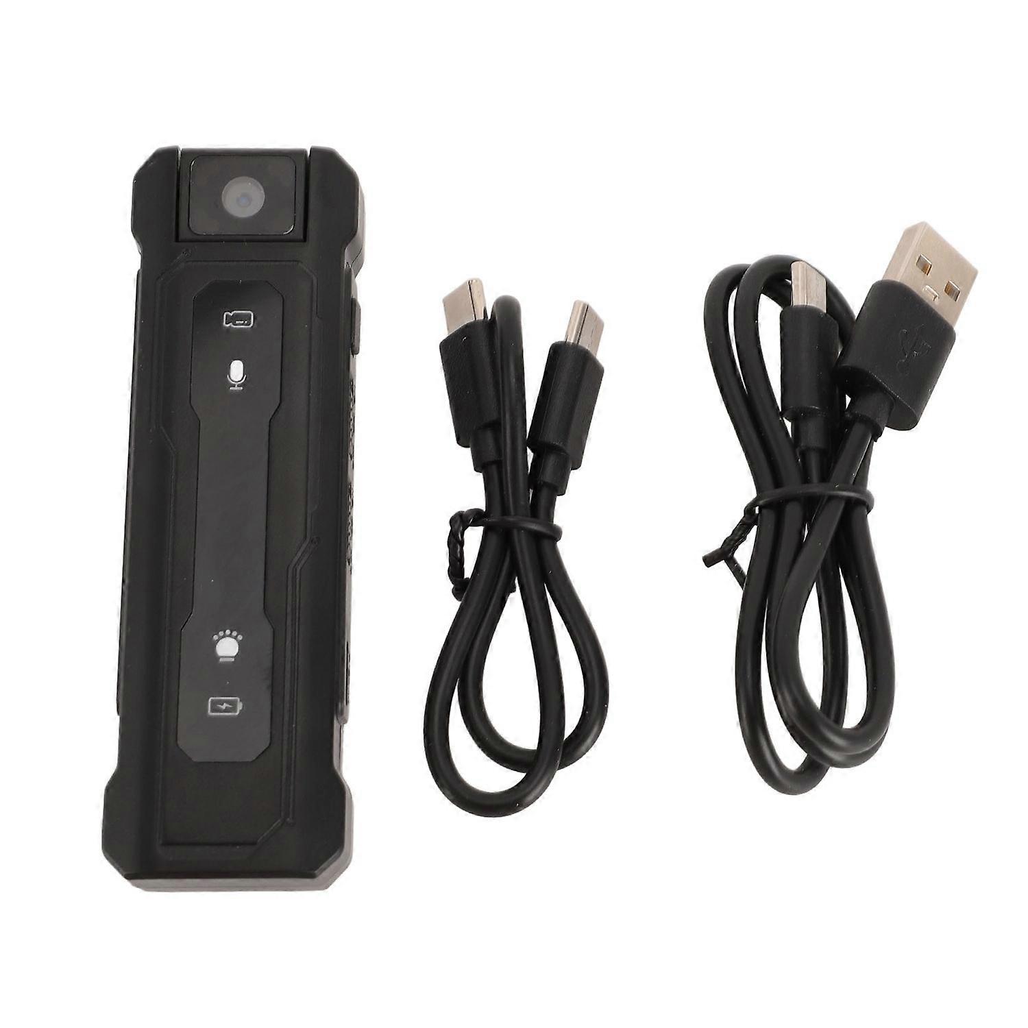 Small Body Camera 180 Degree Rotatable Lens Full High Definition 1080P Video Recording Wearable Camc