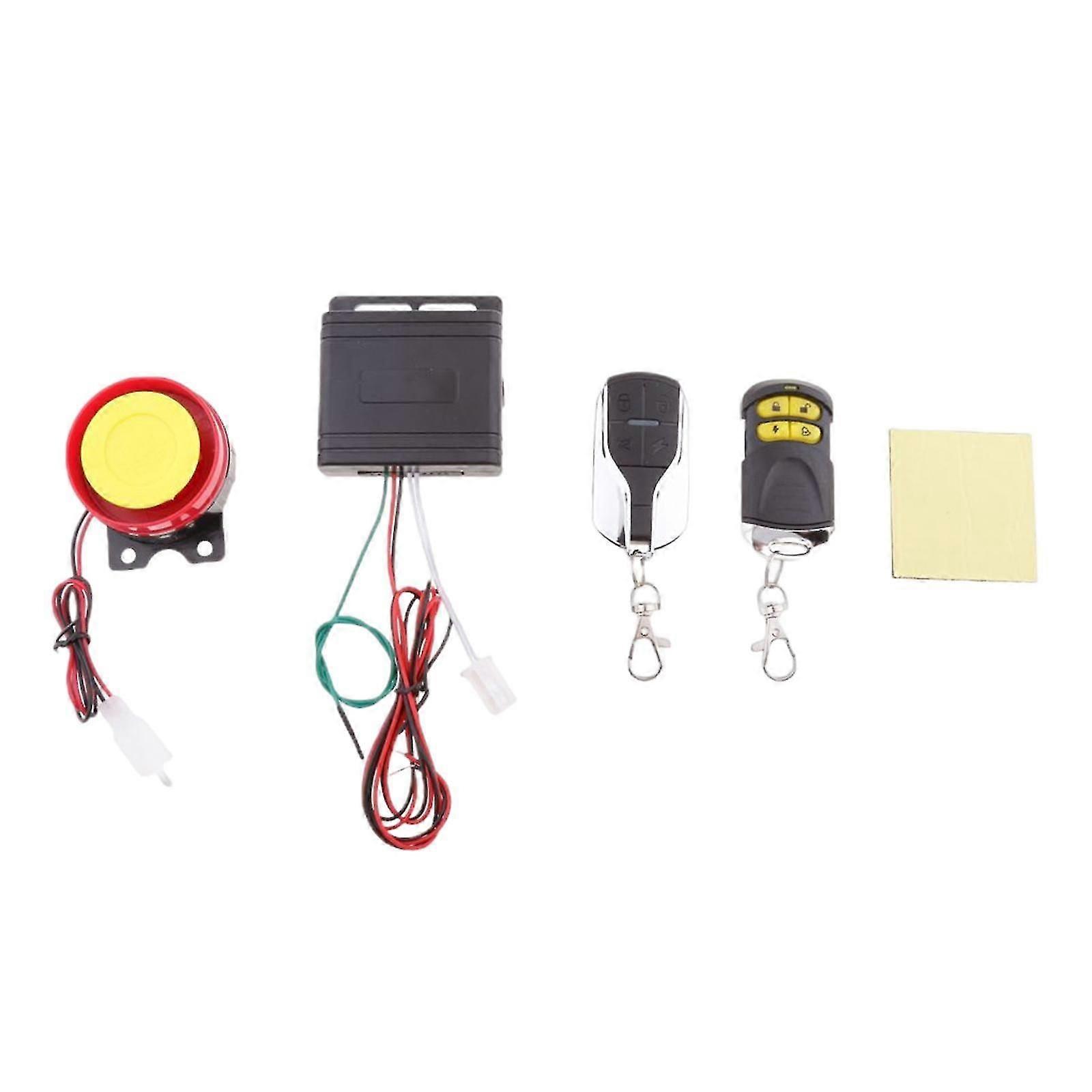 12V Motorcycle Anti-theft Alarm Security System Remote Control Engine Start