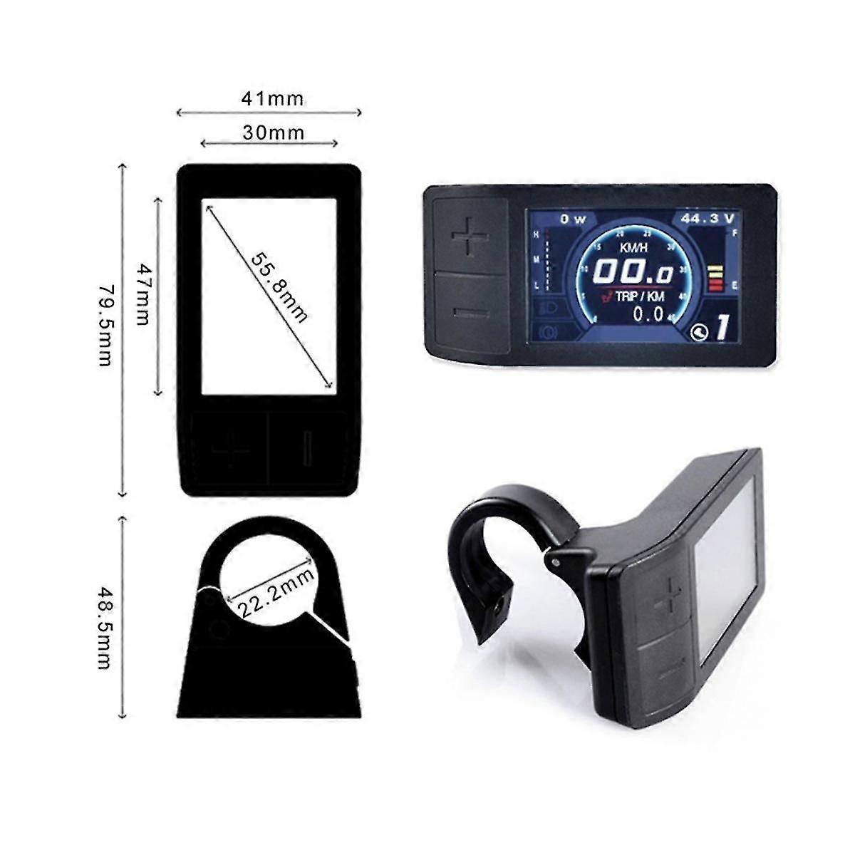 500c Mini Color Display For Mid Crank Motor Conversion Kit Bbs01 Bbs02 Ebike Speedometer Motor Cont