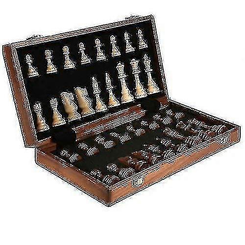 Foldable Wooden Chess Set 39cm