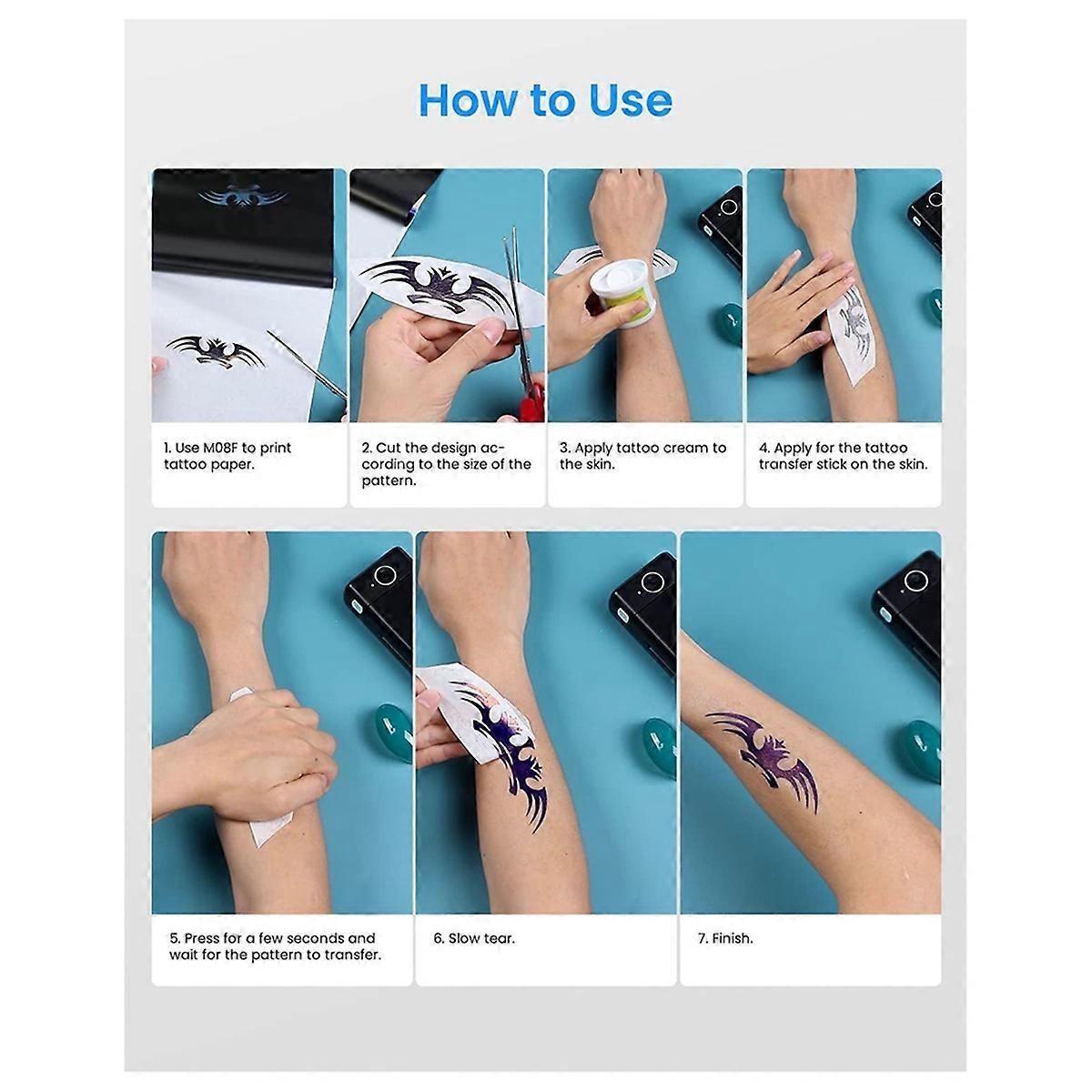 , 50 Sheets Tattoo Stencil Paper