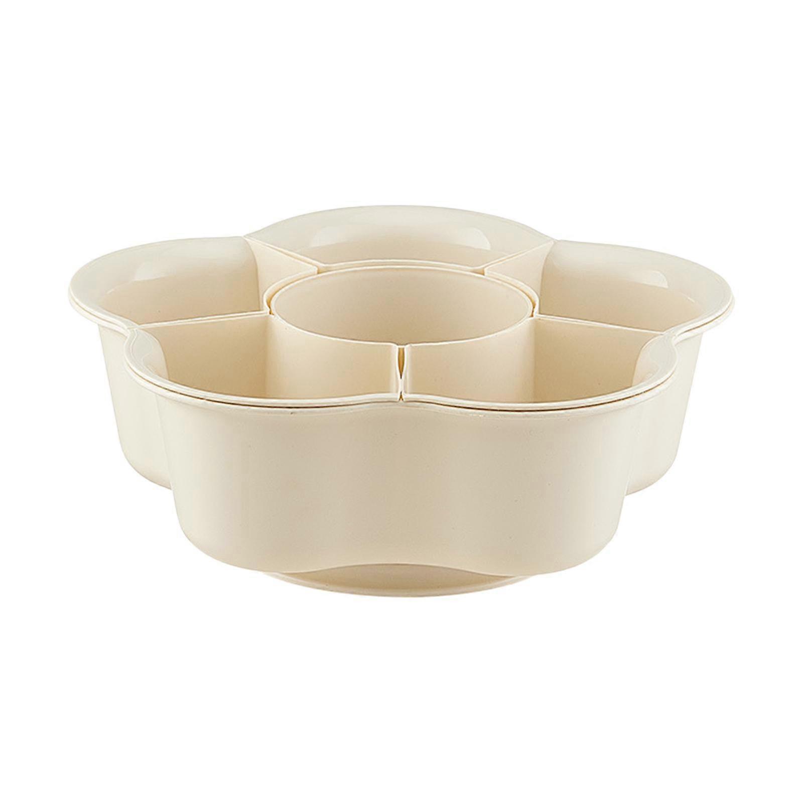 分割サービングトレイ回転可能な分割サービングディッシュピクニックバーベキューキャンプ用