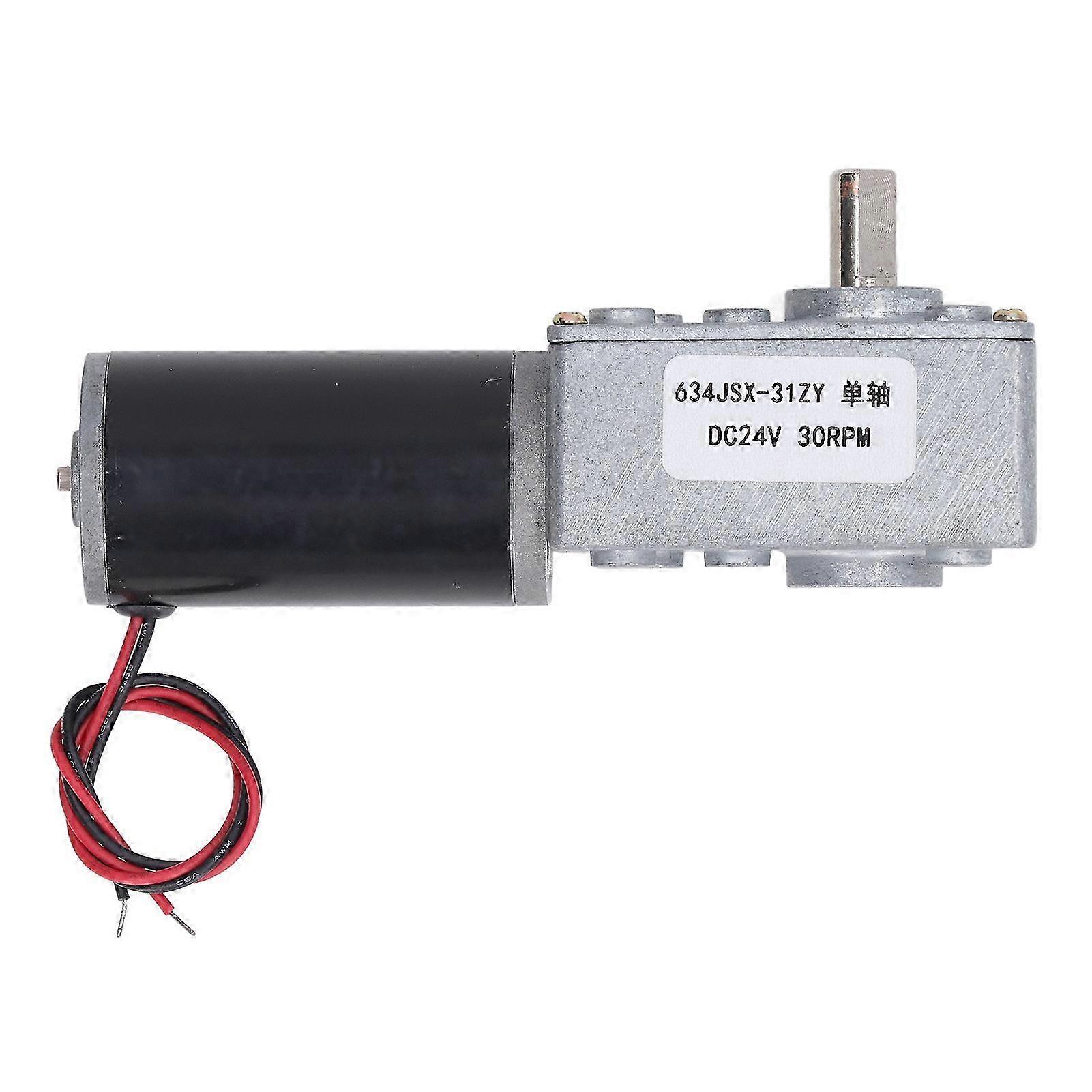 DC24V Self Locking Worm Gear Motor Reversible Single Shaft Speed Reduction Motor 5840 31ZY