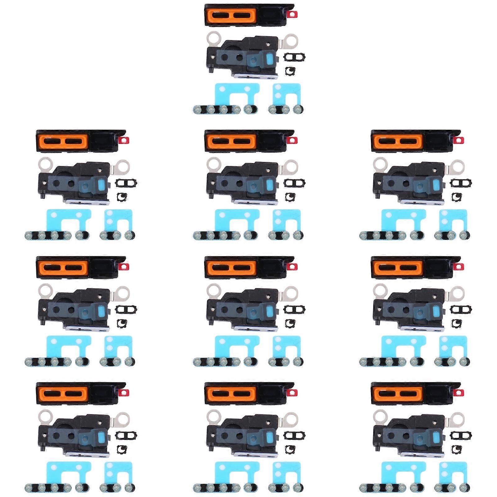 10 PCS Speaker Dustproof Mesh with Frame For iPhone 13 Pro Max(White)