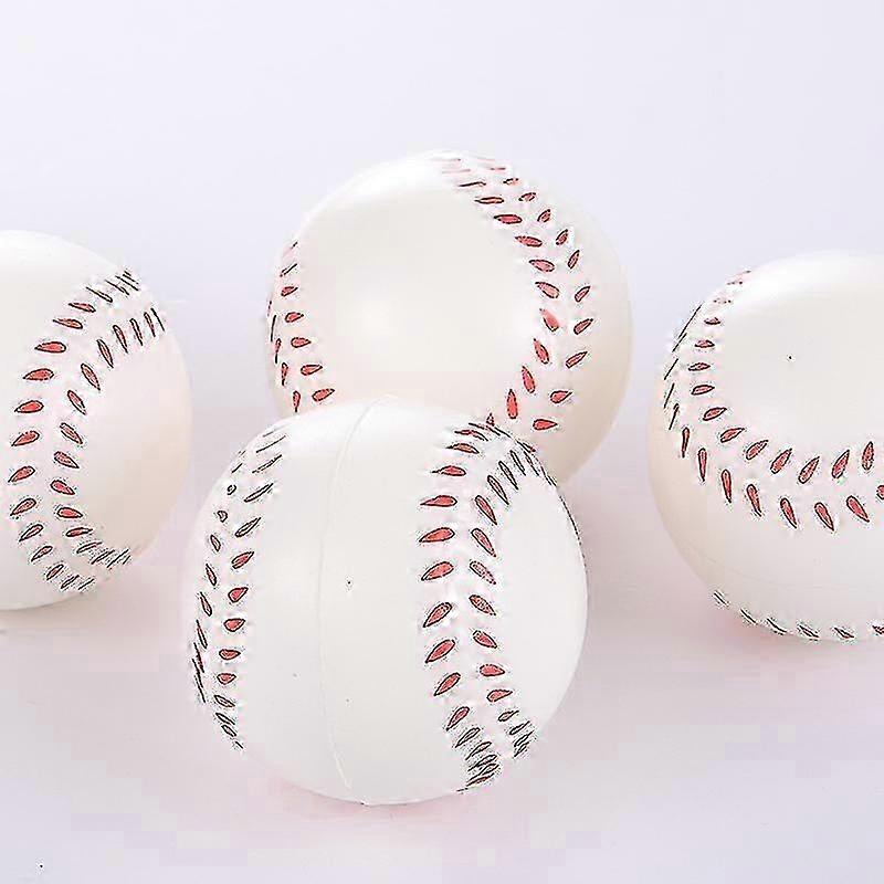 Soft Foam Sponge Baseball for Stress Relief 6 Pieces White Set