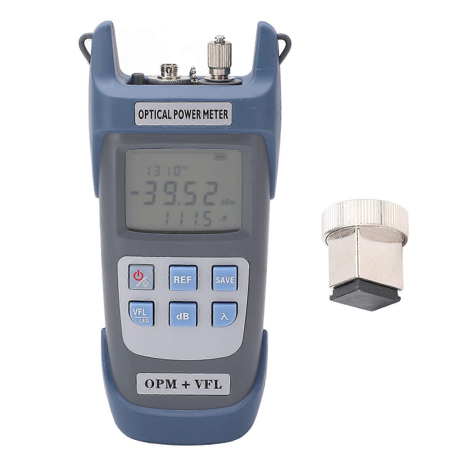 Optical Power Meter Calibration Function Fast Accurate Fiber Cable Detector with LED Light 30KM 30MW ‑70 to +10dbm