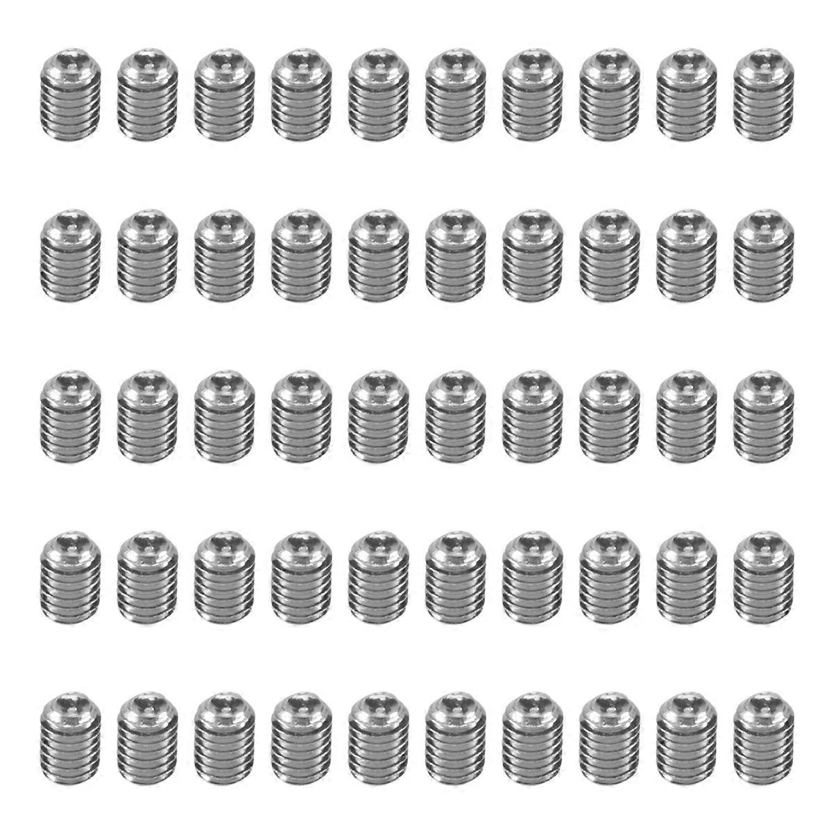 M3x4mm Stainless Steel Hex Socket Set Cap Point Grub Screws 50pcs