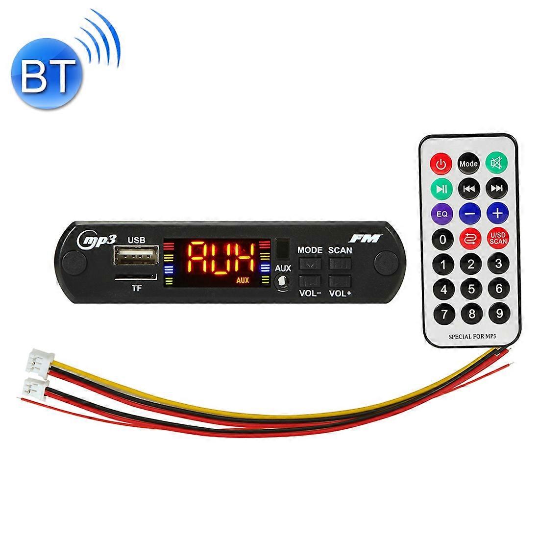 Auto 12V Audio MP3 Player Decoder Board FM Radio TF USB 3,5mm AUX, mit Bluetooth-Funktion und Fernbedienung
