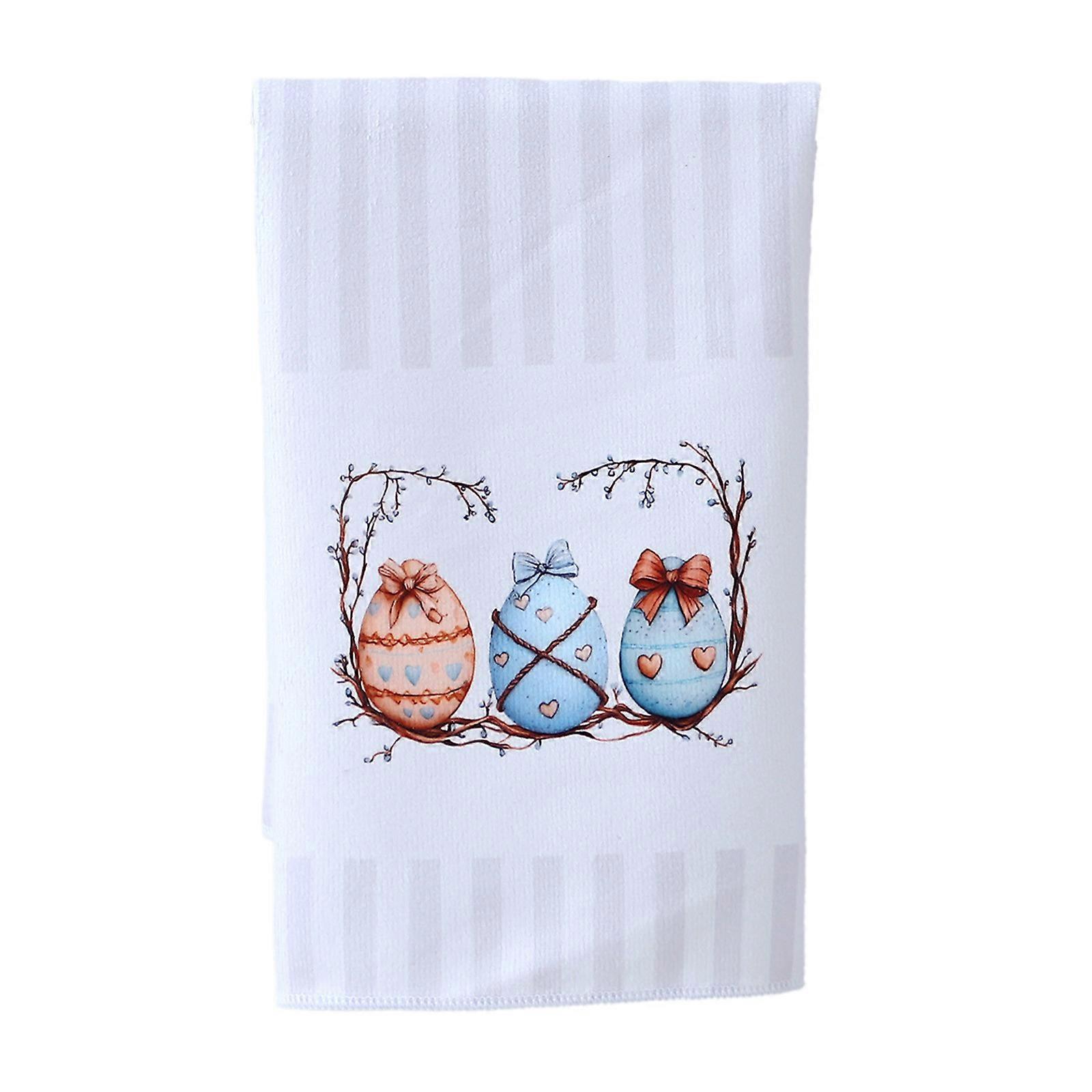 Easter Polyester Cotton Platter Towel Kitchen Rag Easter Towel
