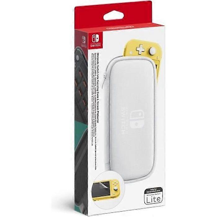 Nintendo Switch Lite Carrying Case and Screen Protector • White