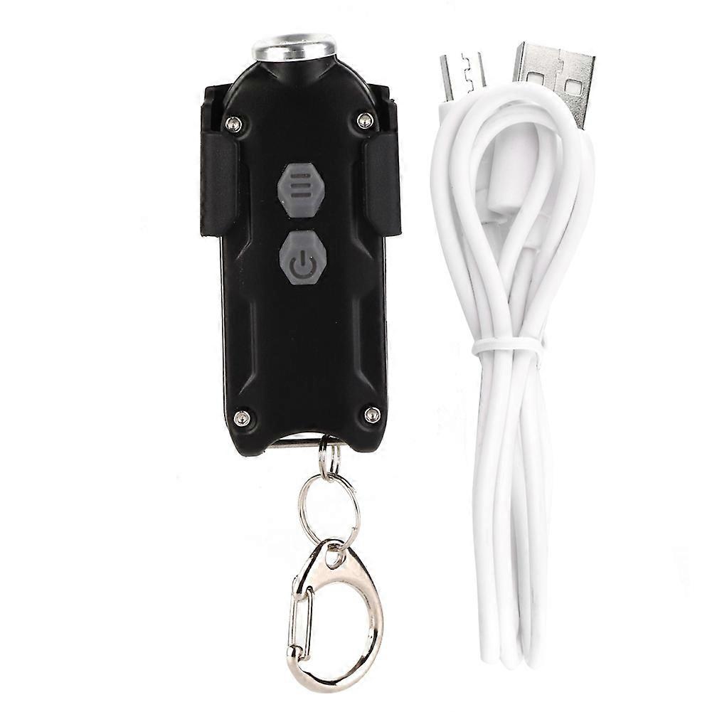3.7V Mini Portable USB Charging Flashlight Rechargeable Key Chain Pen Clip Torch