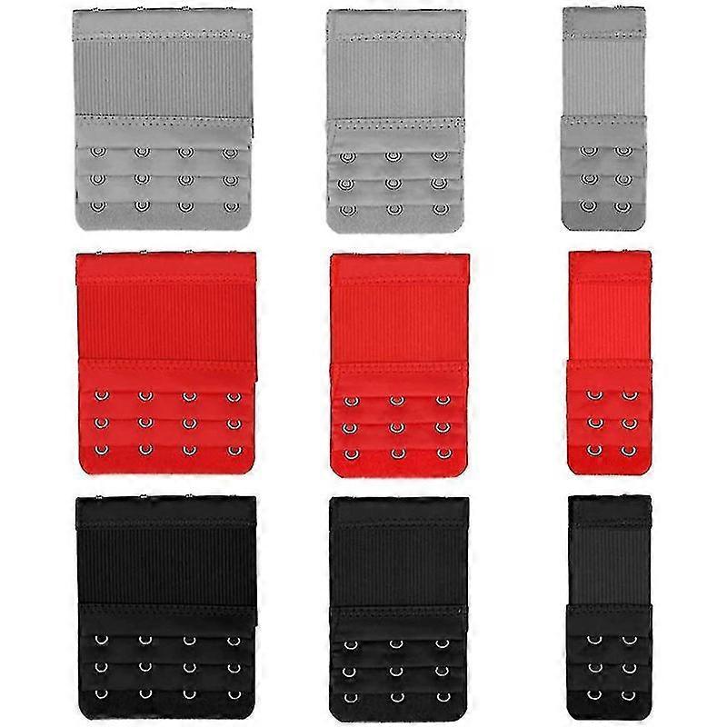 9pcs Bra Extender 2 Hooks 3 Hooks 4 Hooks Nylon Elastic Back Bra Band Extension Strap