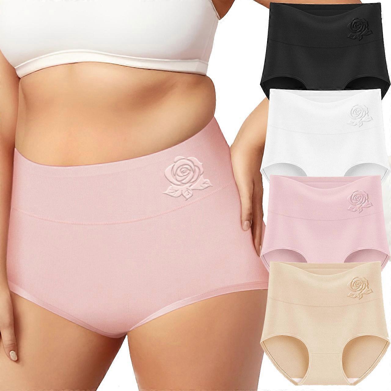 Unterwäsche in normaler Größe, 4 STÜCKE Unterwäsche in normaler Größe Damen Hüfte heben Bauch Contracting Slips geprägte Höschen, Einzelstück Multi - Pack