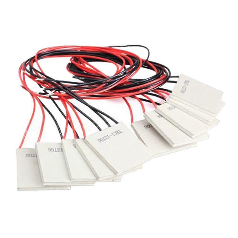 TEC1-12706 Thermoelectric Cooler 10PCS Peltier Heatsink 12V 5.8A Cooling Module for Electronics Applications