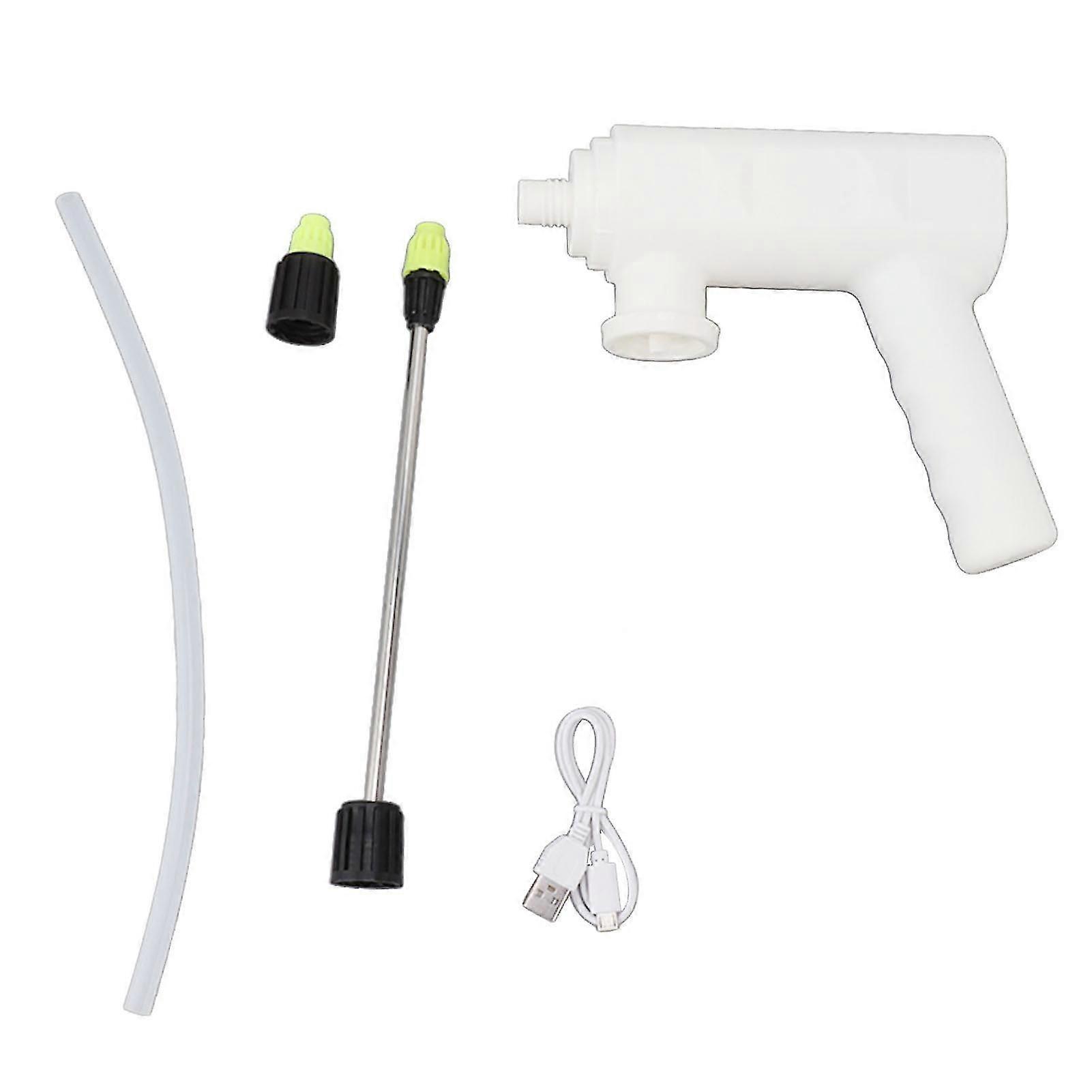 Electric Plant Sprayer Spout Battery Powered USB Rechargeable Handheld Automatic Watering Sprayer Head with Spray Bar for Home Garden A