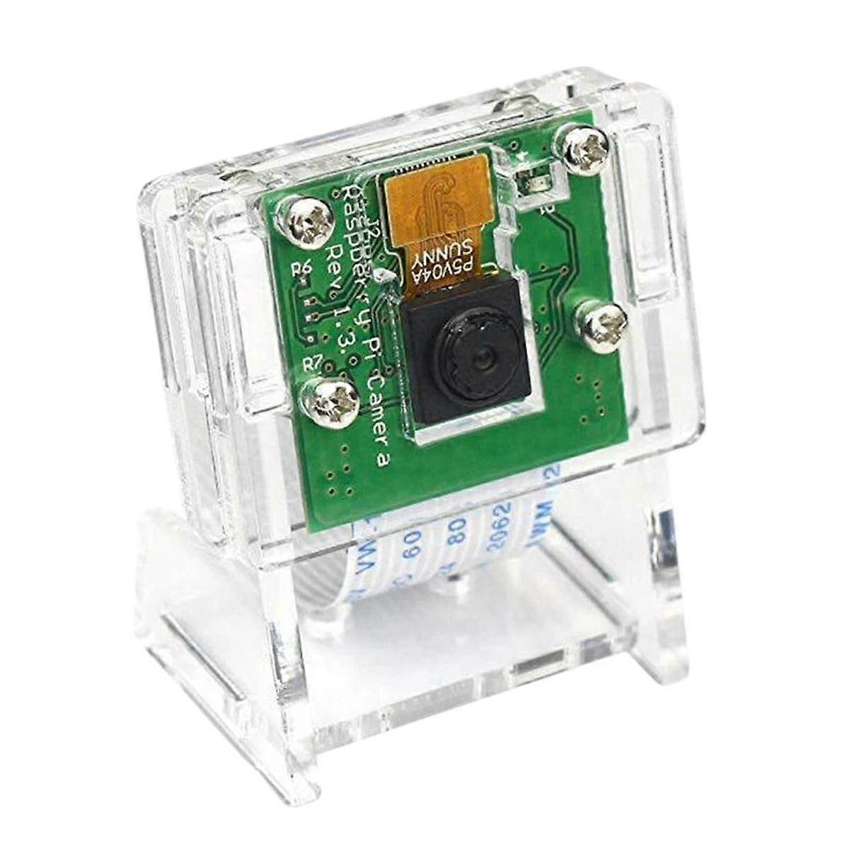 Mini Webcam Bracket Holder for Raspberry Pi Zero - Durable Transparent Design, Easy Installation, Anti-Scratch, Non-Slip Camera Stand