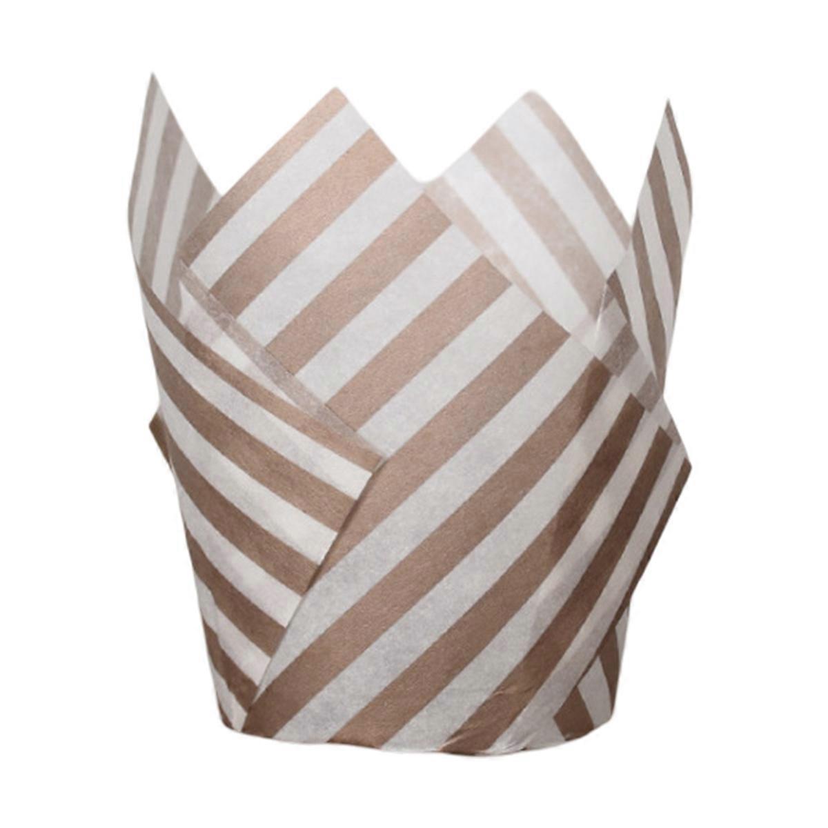 50 Counts Tulip Cupcake Liners for Baking Cups, Paper Muffin Liners Holders, Standard Tulip Cupcake Liners, Greaseproof Cupcake Wrappers for Party,