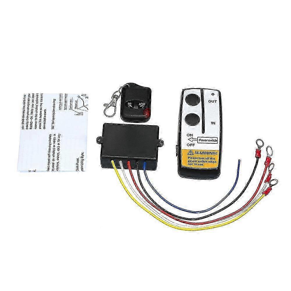 15A 12V Remote-Controlled Winch Kit Designed for Jeep ATV and Truck Winch Applications