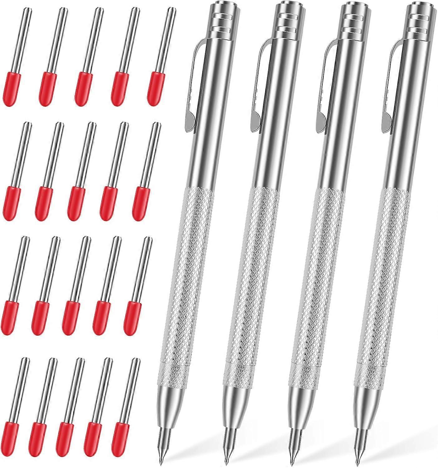 2/4Pcs Tungsten Steel Tip Scriber, Metal Tool Scribe with Magnet, Etching Engraving Pen