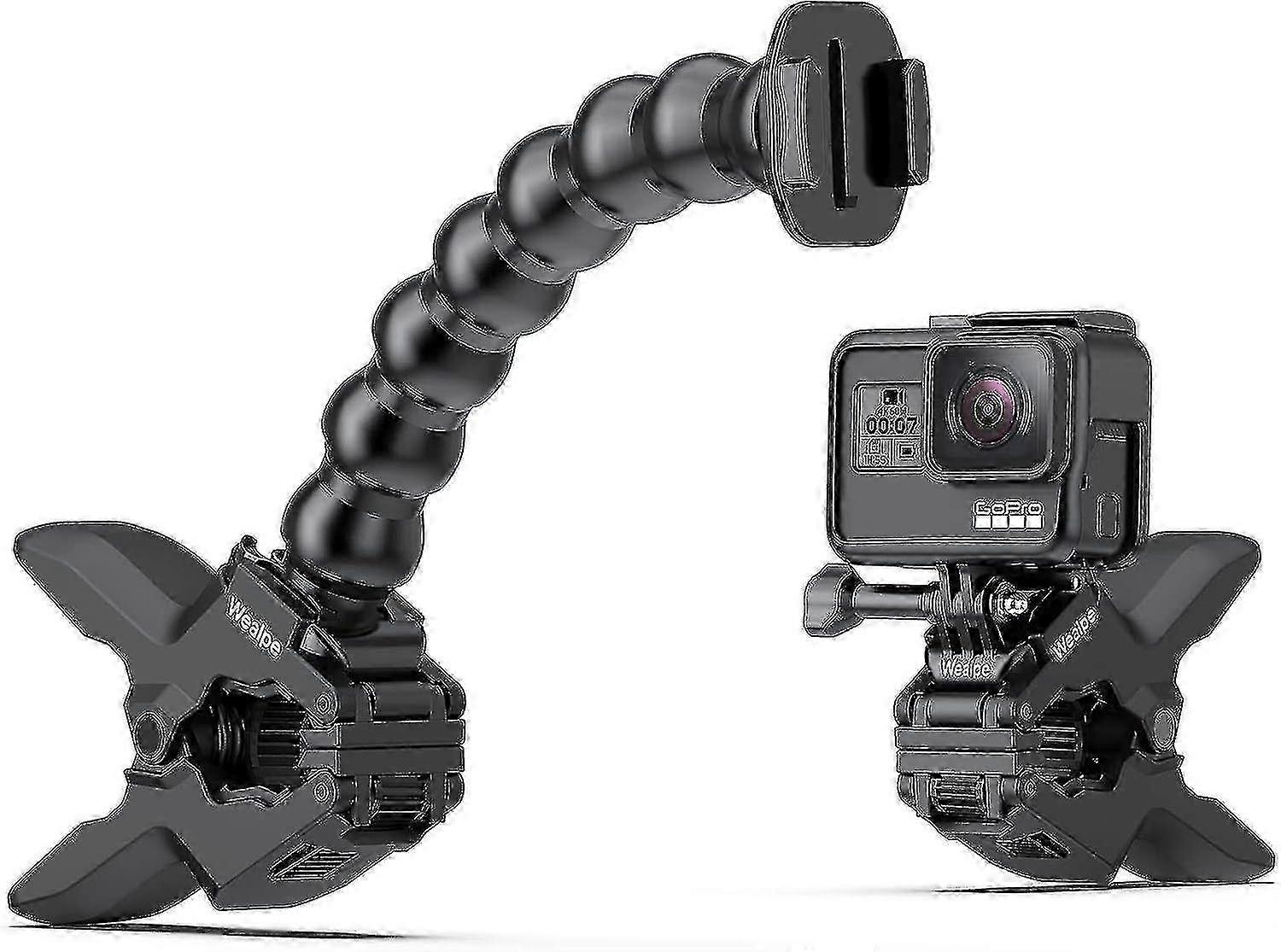 Flexible Clamp Mount For Gopro Hero - Compatible With Gopro Action Camera Models