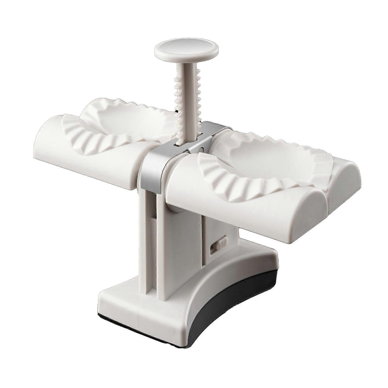 Automatic Dumpling Maker Double Head ABS Stainless Steel Easy to Clean Dumpling Wrapper for Kitchen