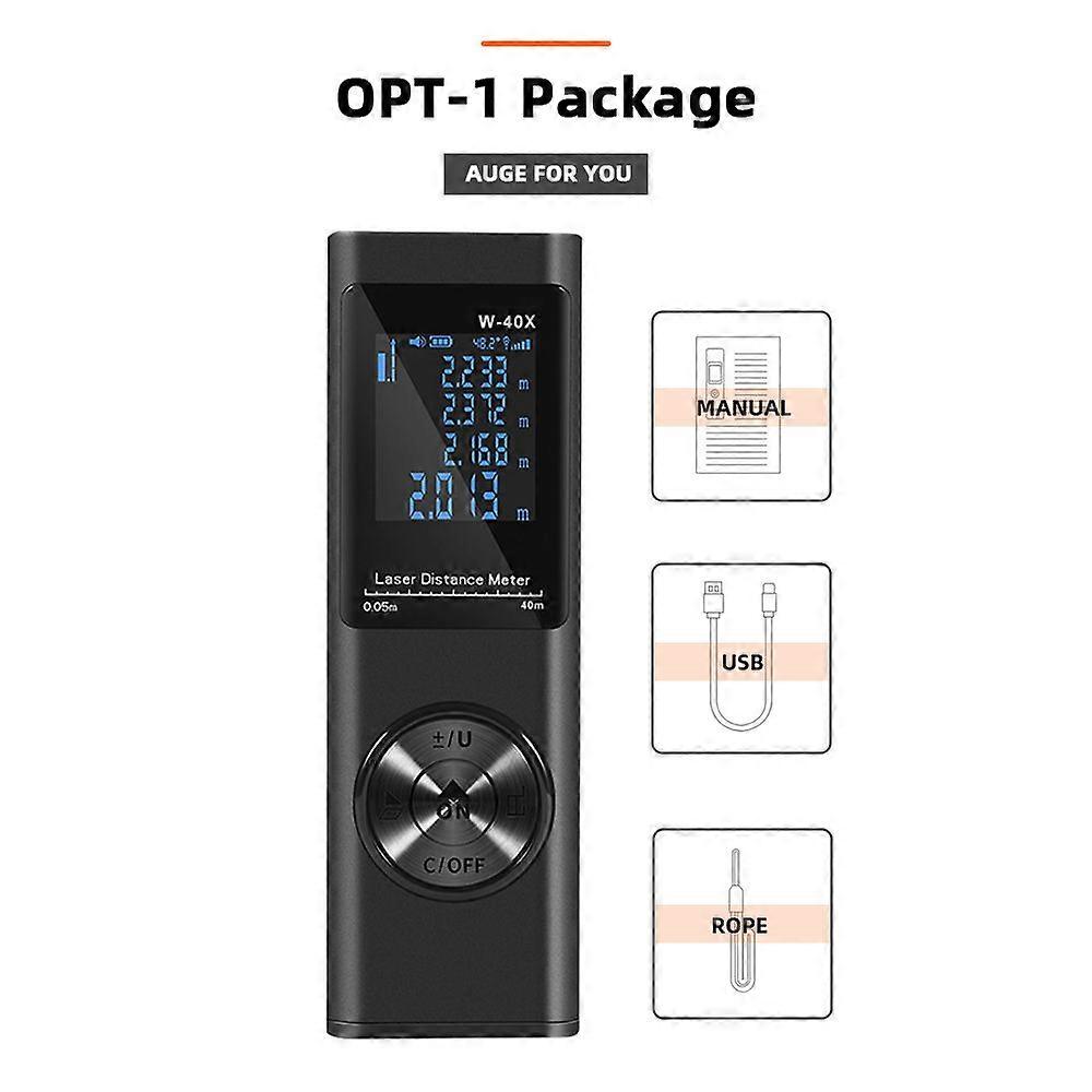 40/60/80m Rangefinder Laser IP5 Waterproof Portable Measure with USB Charger Digital Precision Range Finder Distance Meter Laser