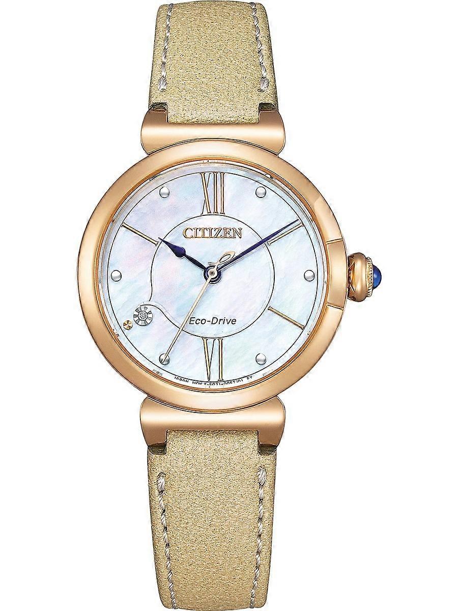 Citizen Beige Syntetiskt Läder EM1073-18D Damklocka