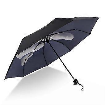 Cool Middle Finger Umbrella Rain Women Umbrella Men Windproof Folding Parasol