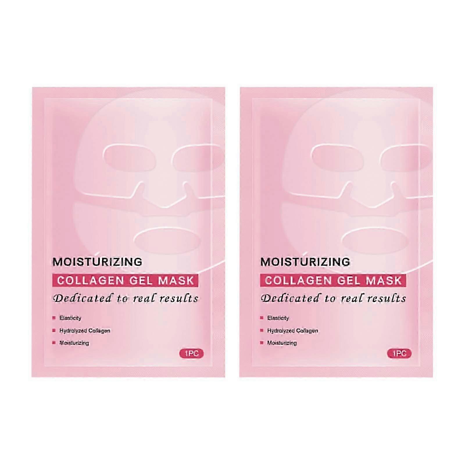 2pcs Collagens Moisturizing Mask Crystal Split Mask Jelly Color Dissolvable Mask 25ml